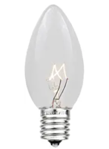 C7 Clear Christmas Light Bulb