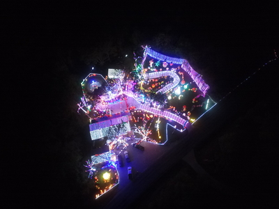 Stewart Family Christmas Lights in Arkansas courtesy of Tacky Light Tour