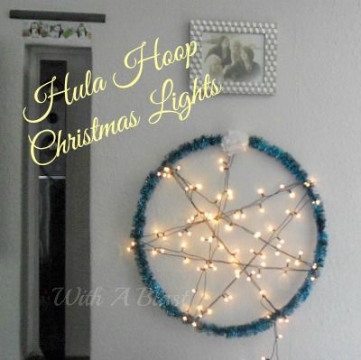 Hula Hoop Christmas Light Star