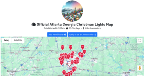 Official Atlanta Georgia Christmas Lights Map