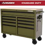 Select Locations: Husky Tool Storage 46"Wx18"D Mobile Workbench Cabinet (Army Green)