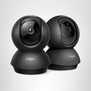 Used: Like New: 2-Pack Tapo TP-Link 2K Pan/Tilt Indoor Security Camera (Black)