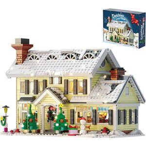 1156-Piece Myfuntoy Christmas Snow Village Holiday House Building Set