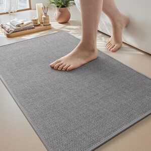 17"x24" MontVoo Ultra Thin Non Slip Bath Mat Rug (Grey or Khaki) from $7.99 & More + Free Shipping w/ Prime or on $35+