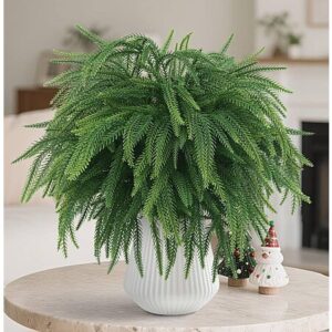 18" TOWPONICS Christmas Norfolk Pine Artificial Stems 12-Piece $8.99 30-Piece $15.99 & More + Free Shipping w/ Prime or on $35+
