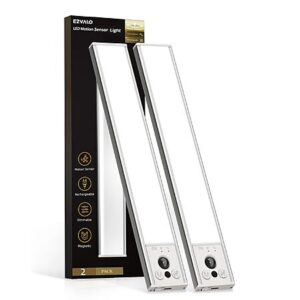 2-Pack Ezvalo 10" Rechargeable Magnetic LED Motion Sensor Lights
