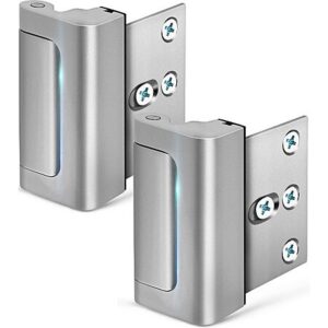 2-Pk EverPlus 3" Home Security Reinforcement Door Lock (for Inward Swinging Door)