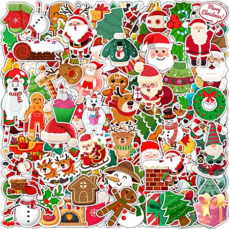 24-Sheets Hshfamily Kids' Christmas Stickers (480 Stickers)