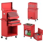 24.5" Goplus 6-Drawer Rolling Tool Chest w/ Detachable Top Toolbox $113 + Free Shipping