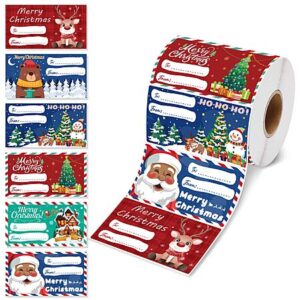 500-Pack Self-Adhesive Christmas Gift Tags (2.95" x 1.6")