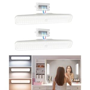 Prime Members: 2-Pk EZVALO Wireless 4000mAh Rechargeable Makeup Vanity Lights w/ 3 Color Modes, Stepless Dimming $16.79 + FS