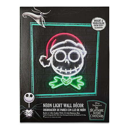 Ruz The Nightmare Before Christmas Jack Skellington LED Light Up Wall Decor Plaque
