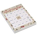 102-Sheet Hallmark Channel Christmas Movie Bingo Game Pad (6 Designs)