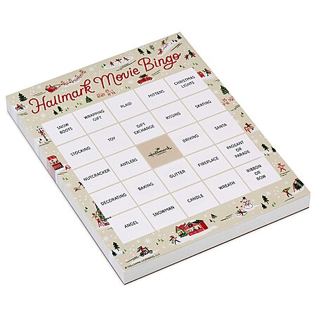 102-Sheet Hallmark Channel Christmas Movie Bingo Game Pad (6 Designs)