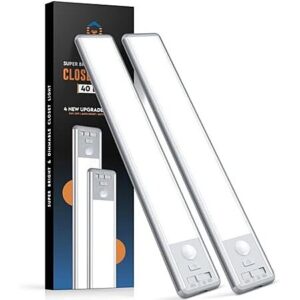 2-Pk 10" BLS Rechargeable Magnetic Motion Sensor Under Cabinet Lights