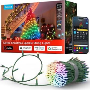 66' 250-LED Govee Christmas Sparkle RGBWIC String Lights