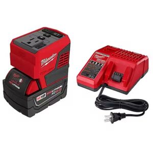 Milwaukee M18 18V Li-Ion 175W Powered Compact Inverter w/ 5.0Ah Battery & Charger