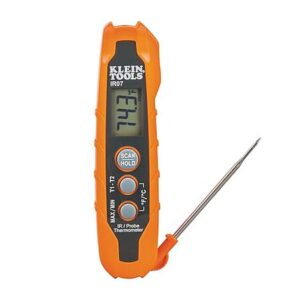 Klein Tools IR07 Dual Infrared & Probe Pocket Size LCD Digital Thermometer