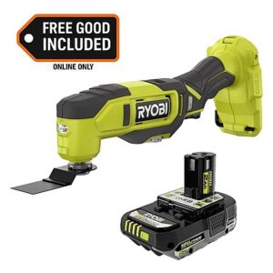 RYOBI ONE+ 18V Cordless Oscillating Multi-Tool w/ 2.0 Ah HP Battery