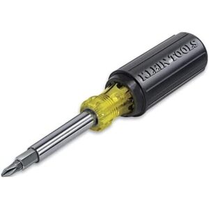 Klein Tools 11-in-1 Multi Bit Screwdriver & Nut Driver w/ Cushion Grip Handle