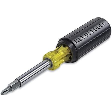 Klein Tools 11-in-1 Multi Bit Screwdriver & Nut Driver w/ Cushion Grip Handle