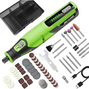 Phalanx 2500mAh Cordless Rotary Tool w/ 64-Piece Accessories (Green)