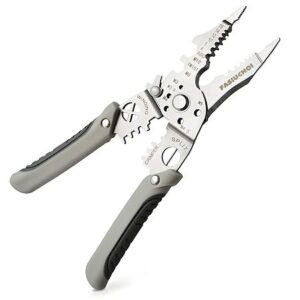 9‑in‑1 FASIUCHOI Multi‑Function Adjustable Wire Stripper, Cutter & Crimping Tool