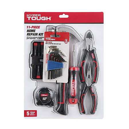 Select Locations: 27-Pc Hyper Tough Home Repair Tool Kit