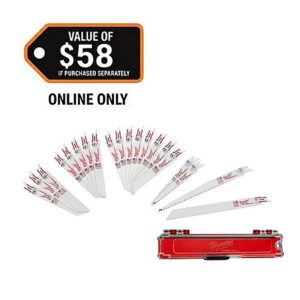 20-Pc Milwaukee Sawzall Reciprocating Saw Blade Set