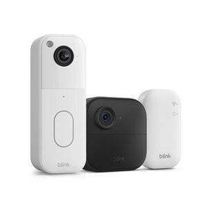 Blink Video Doorbell + Outdoor 4 Wireless Smart Security Camera w/ Sync Module