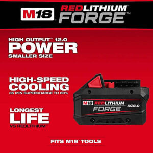 Milwaukee M18 18V RedLithium Forge XC 8.0 Ah Battery Pack