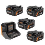 RIDGID MAX Output 18V Battery Starter Kit: 2x 8Ah EXP + 2x 4Ah + Charger
