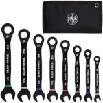 8-Piece Klein Tools SAE Ratcheting Combination Wrench Set